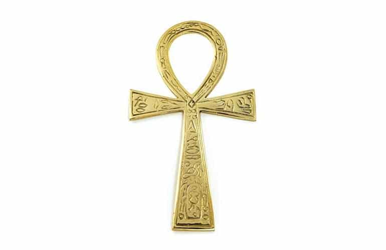 The ankh is the hieroglyphic sign for life, and it symbolizes eternal, divine existence. As a symbol of such an imperishable and vital force, the ankh was found through- out ancient Egypt, carved in the walls of temples and tombs as well as adorning personal items in every household.