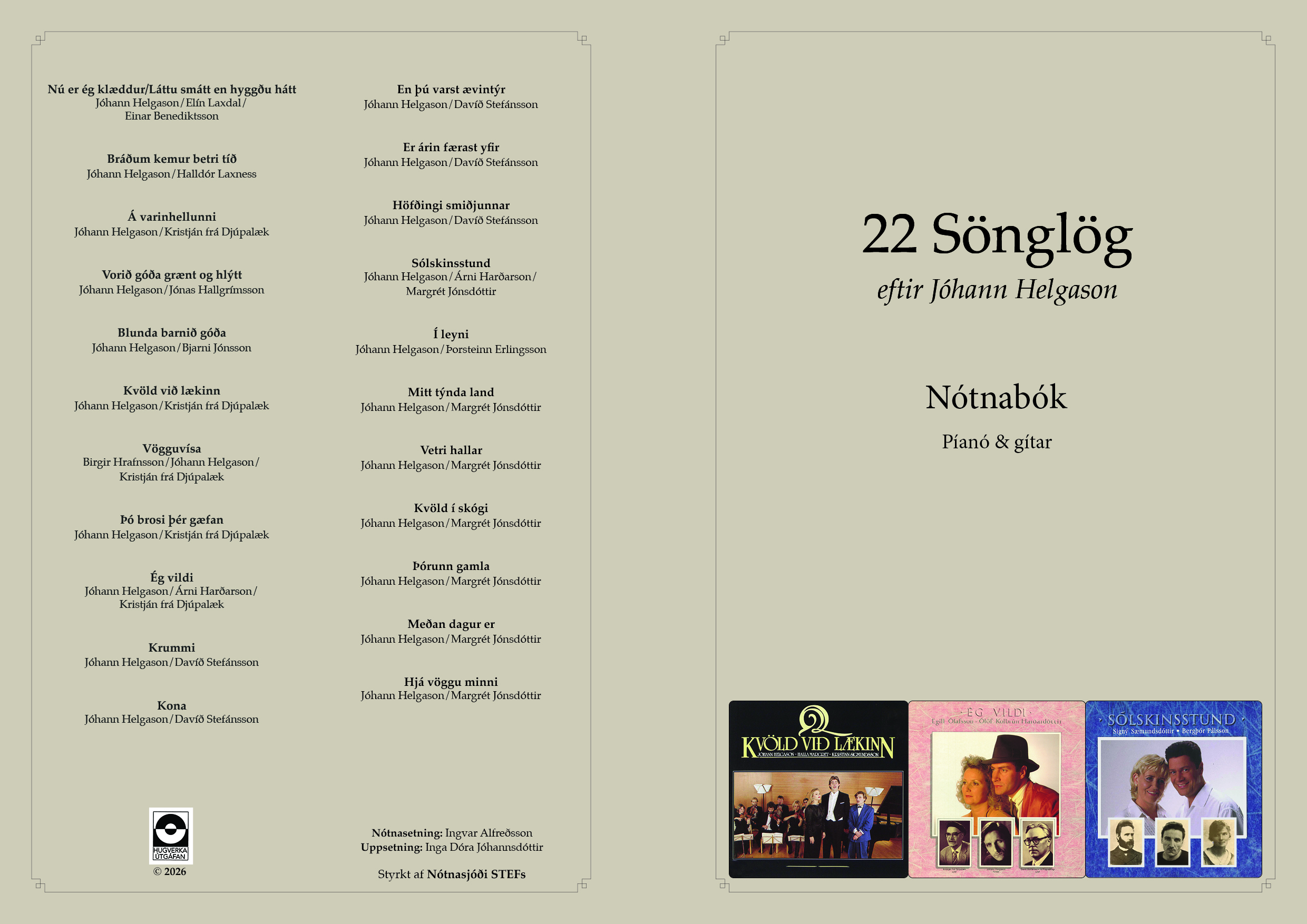 22 Sönglög - Sheet music - Image 2