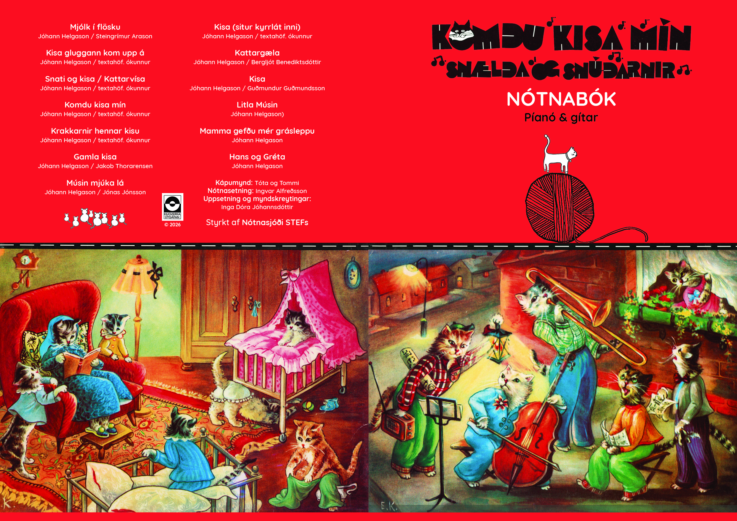 Komdu kisa mín, Snælda & Snúðarnir - Sheet music - Image 2